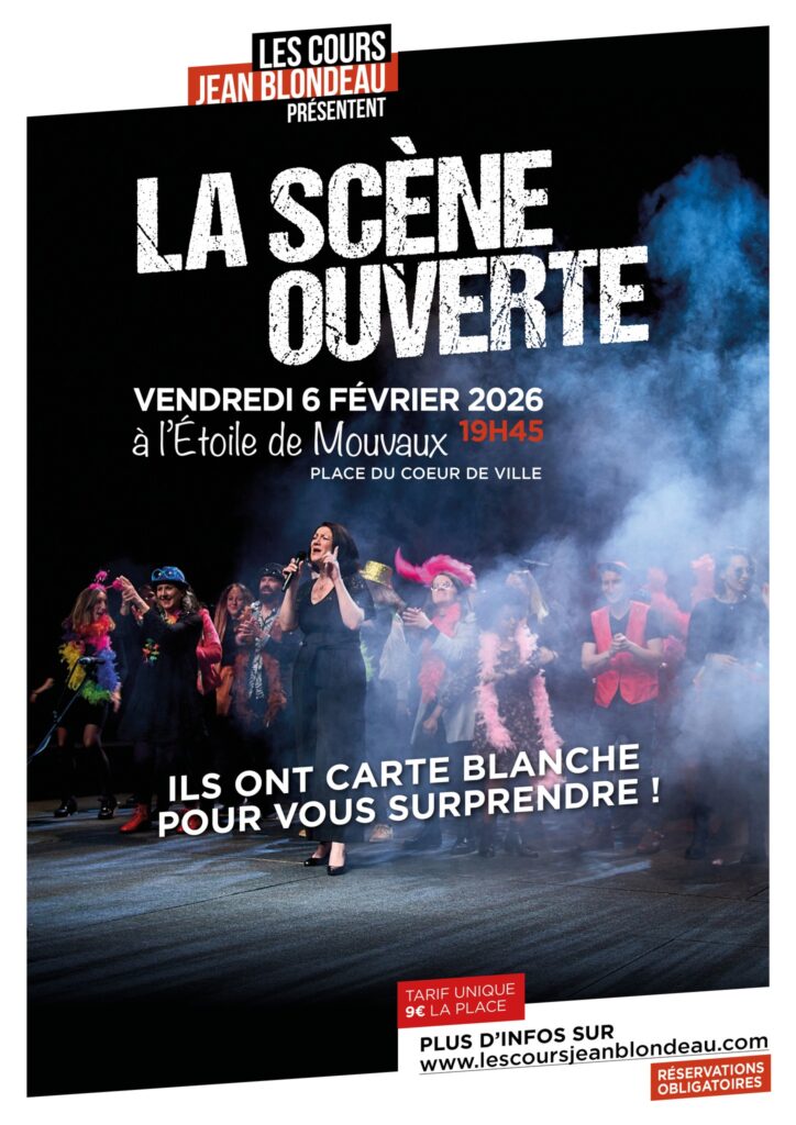 La scène ouverte par la troupe des cours Jean Blondeau