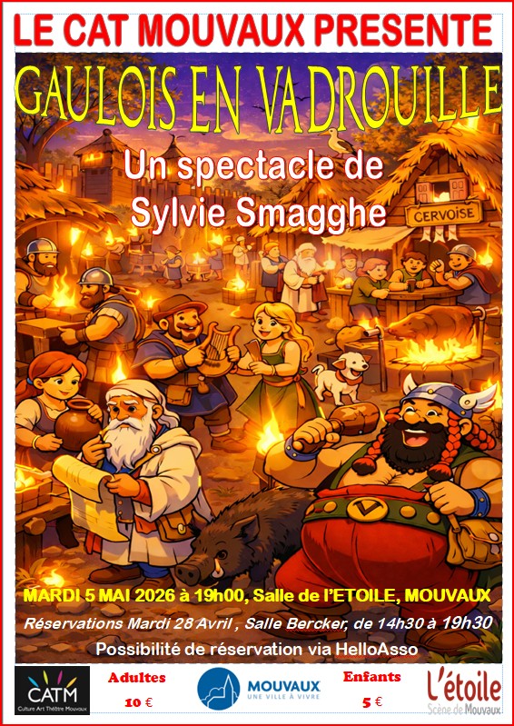 Gaulois en vadrouille, spectacle de danse proposé par le CAT Mouvaux mardi 5 mai 2026 à 19h à L'étoile - Scène de Mouvaux