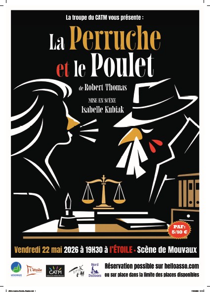 La perruche et le poulet - Théâtre, vendredi 22 mai 2026 à 19h30 à L'étoile - Scène de Mouvaux