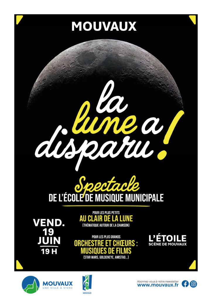 La lune a disparu, spectacle de l'école de musique, vendredi 19 juin 2026 à L'étoile - Scène de Mouvaux
