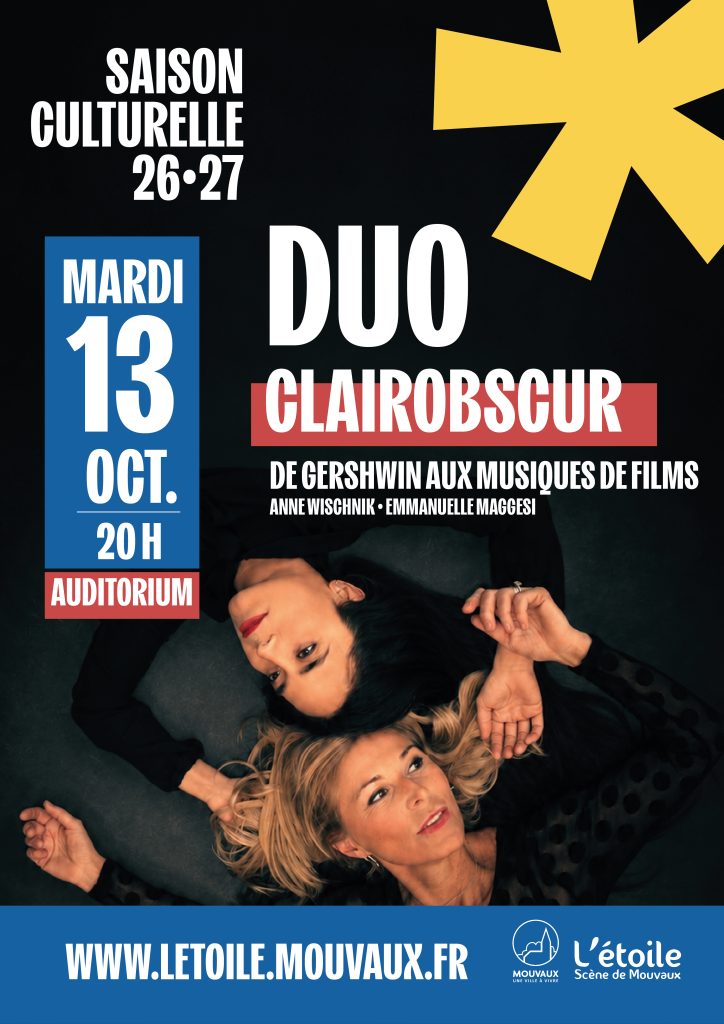 Duo Clairobscur, concert, mardi 13 octobre 2026 à L'étoile - Scène de Mouvaux